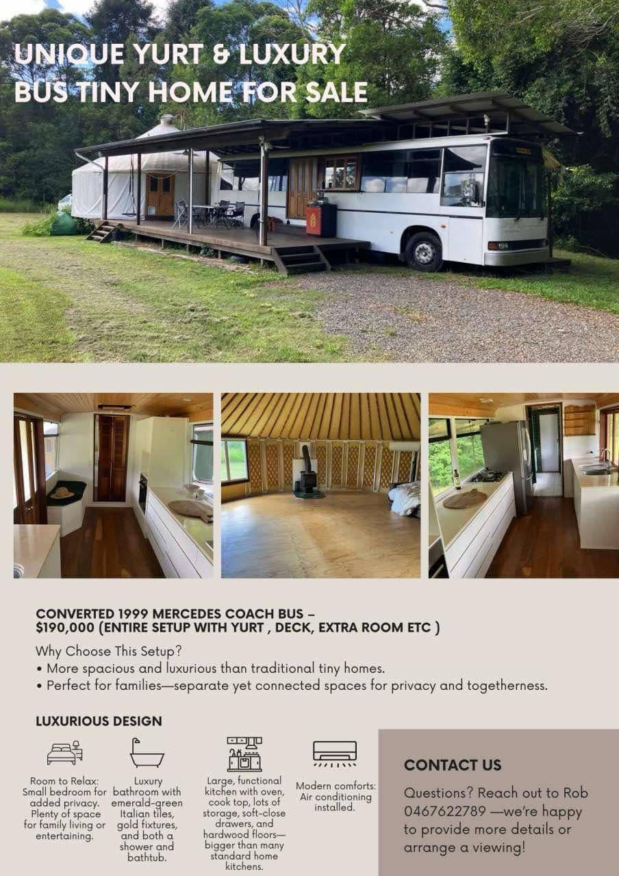 Yurt & Bus combo for sale